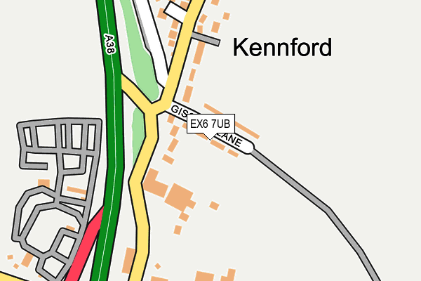 EX6 7UB map - OS OpenMap – Local (Ordnance Survey)