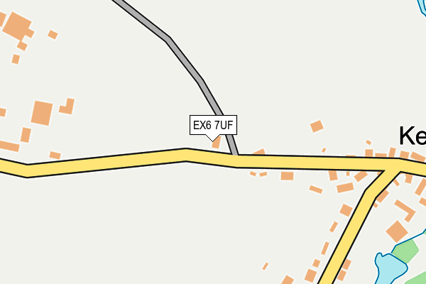 EX6 7UF map - OS OpenMap – Local (Ordnance Survey)