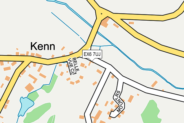 EX6 7UJ map - OS OpenMap – Local (Ordnance Survey)