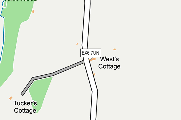 EX6 7UN map - OS OpenMap – Local (Ordnance Survey)