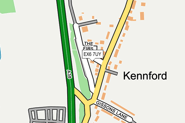 EX6 7UY map - OS OpenMap – Local (Ordnance Survey)