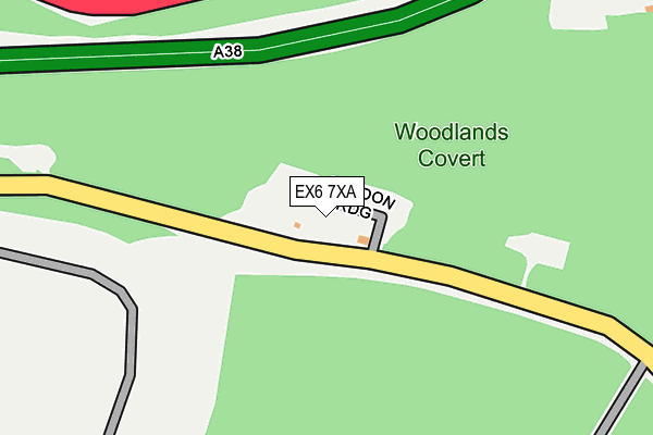 EX6 7XA map - OS OpenMap – Local (Ordnance Survey)