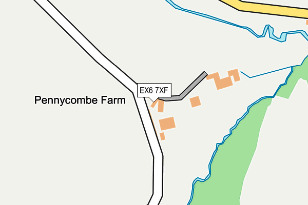 EX6 7XF map - OS OpenMap – Local (Ordnance Survey)