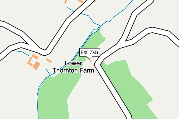 EX6 7XG map - OS OpenMap – Local (Ordnance Survey)