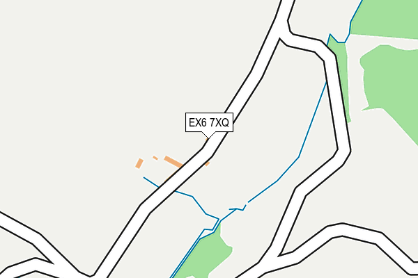 EX6 7XQ map - OS OpenMap – Local (Ordnance Survey)