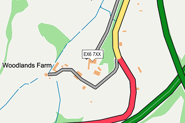 EX6 7XX map - OS OpenMap – Local (Ordnance Survey)