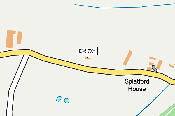 EX6 7XY map - OS OpenMap – Local (Ordnance Survey)