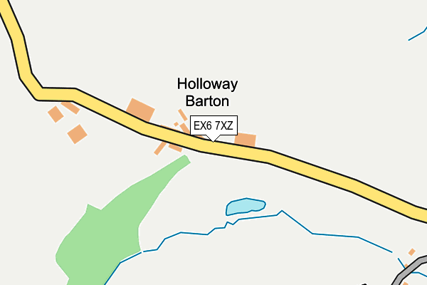 EX6 7XZ map - OS OpenMap – Local (Ordnance Survey)