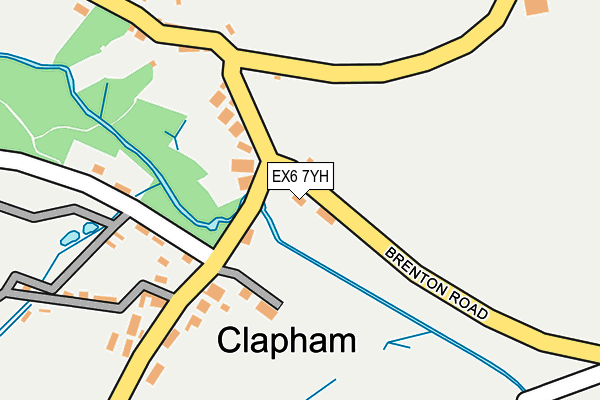 EX6 7YH map - OS OpenMap – Local (Ordnance Survey)