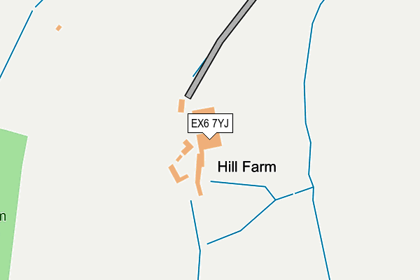 EX6 7YJ map - OS OpenMap – Local (Ordnance Survey)