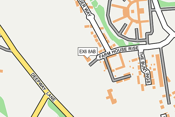 EX6 8AB map - OS OpenMap – Local (Ordnance Survey)