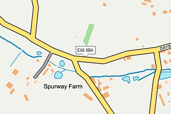 EX6 8BA map - OS OpenMap – Local (Ordnance Survey)