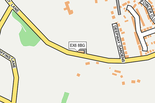 EX6 8BG map - OS OpenMap – Local (Ordnance Survey)