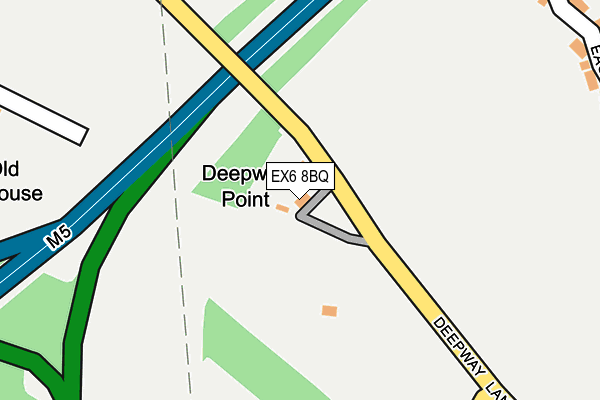 EX6 8BQ map - OS OpenMap – Local (Ordnance Survey)