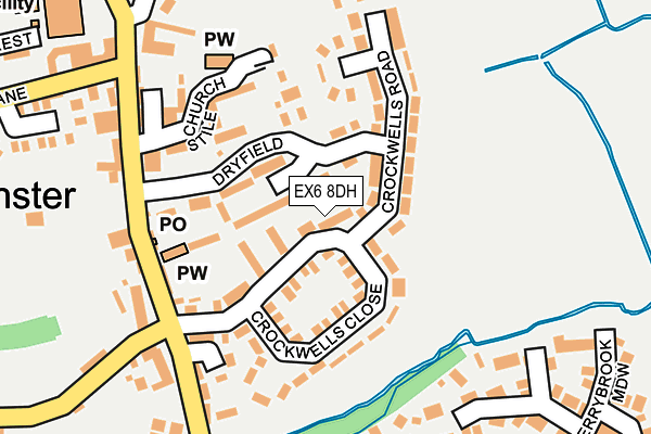 EX6 8DH map - OS OpenMap – Local (Ordnance Survey)