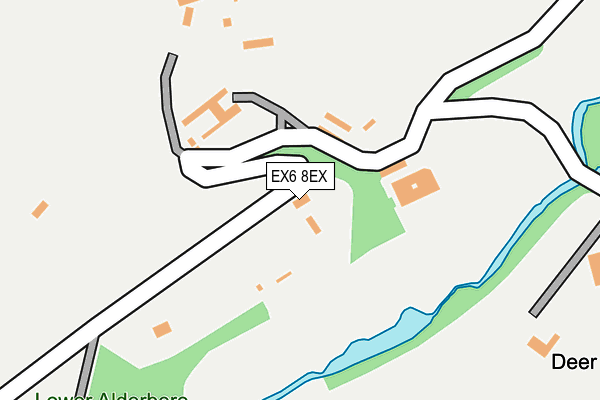 EX6 8EX map - OS OpenMap – Local (Ordnance Survey)