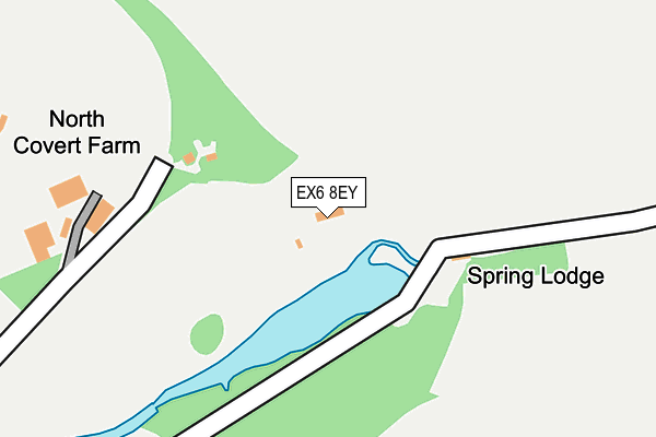 EX6 8EY map - OS OpenMap – Local (Ordnance Survey)