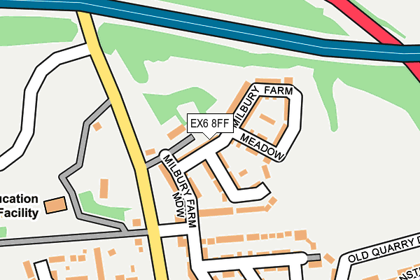 EX6 8FF map - OS OpenMap – Local (Ordnance Survey)