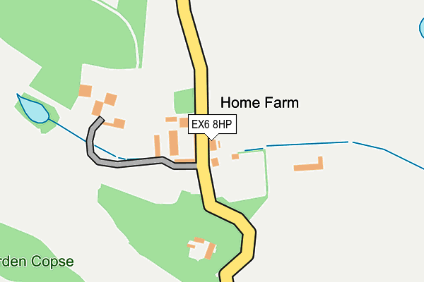 EX6 8HP map - OS OpenMap – Local (Ordnance Survey)