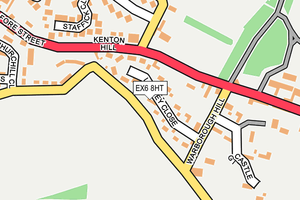 EX6 8HT map - OS OpenMap – Local (Ordnance Survey)