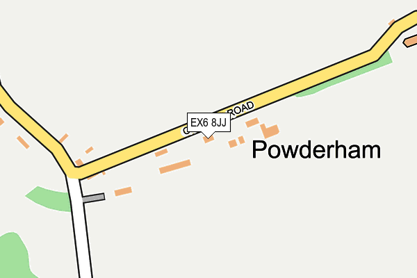 EX6 8JJ map - OS OpenMap – Local (Ordnance Survey)