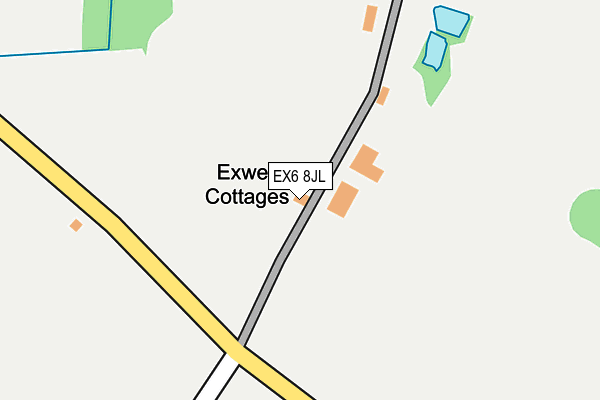 EX6 8JL map - OS OpenMap – Local (Ordnance Survey)