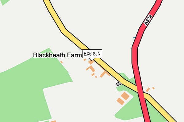 EX6 8JN map - OS OpenMap – Local (Ordnance Survey)