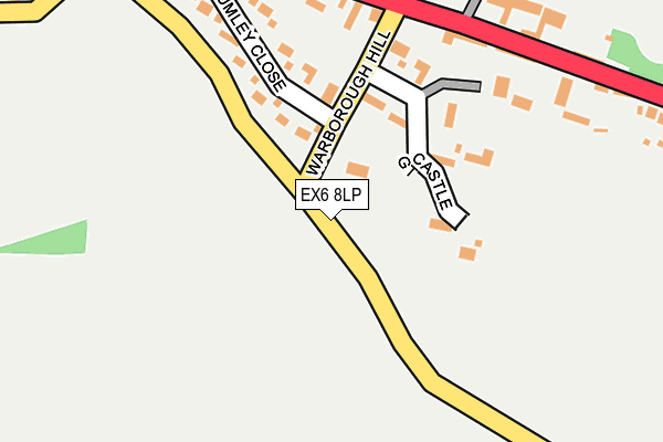 EX6 8LP map - OS OpenMap – Local (Ordnance Survey)