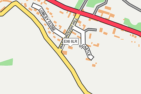 EX6 8LR map - OS OpenMap – Local (Ordnance Survey)