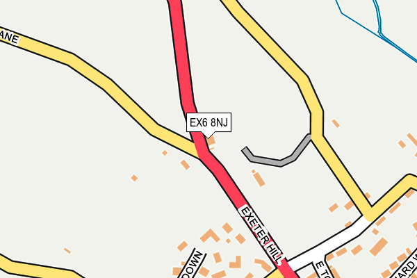 EX6 8NJ map - OS OpenMap – Local (Ordnance Survey)