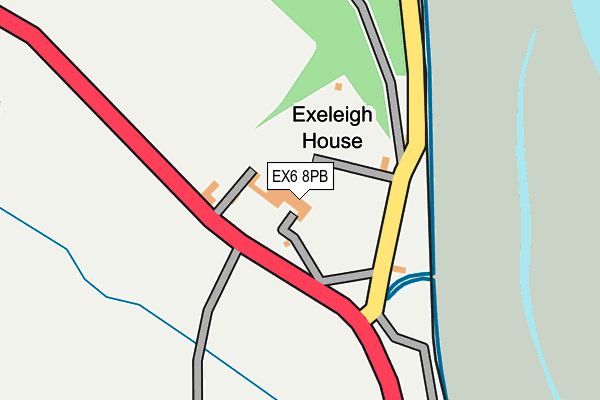 EX6 8PB map - OS OpenMap – Local (Ordnance Survey)