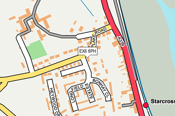 EX6 8PH map - OS OpenMap – Local (Ordnance Survey)