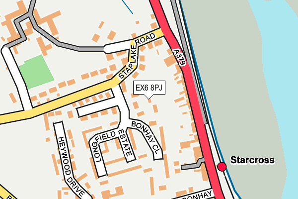 EX6 8PJ map - OS OpenMap – Local (Ordnance Survey)