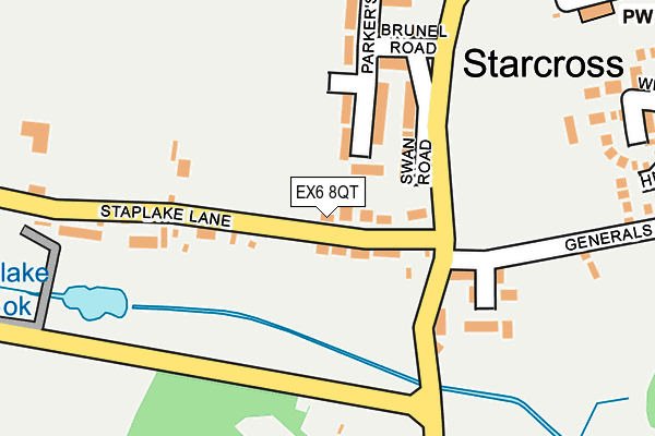 EX6 8QT map - OS OpenMap – Local (Ordnance Survey)