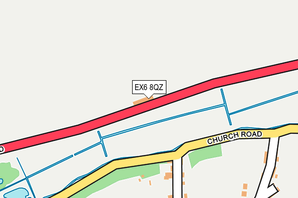 EX6 8QZ map - OS OpenMap – Local (Ordnance Survey)