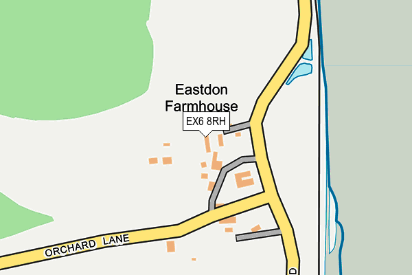 EX6 8RH map - OS OpenMap – Local (Ordnance Survey)