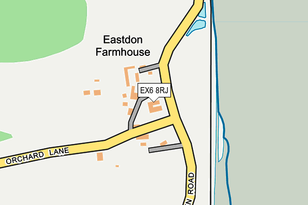 EX6 8RJ map - OS OpenMap – Local (Ordnance Survey)