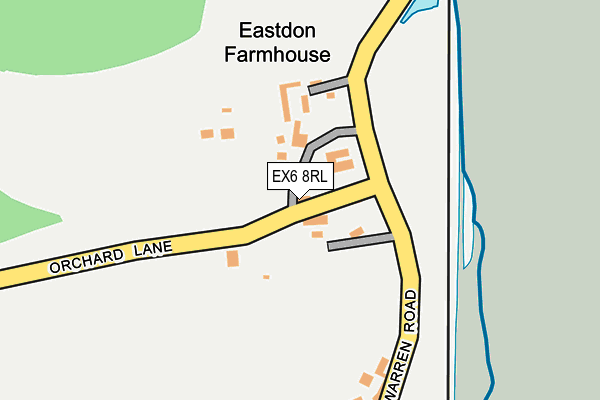 EX6 8RL map - OS OpenMap – Local (Ordnance Survey)