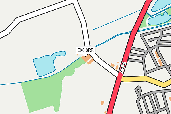 EX6 8RR map - OS OpenMap – Local (Ordnance Survey)