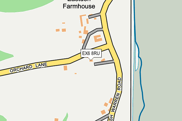 EX6 8RU map - OS OpenMap – Local (Ordnance Survey)