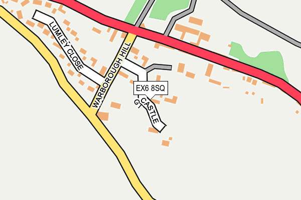 EX6 8SQ map - OS OpenMap – Local (Ordnance Survey)