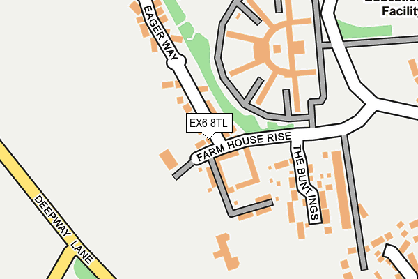 EX6 8TL map - OS OpenMap – Local (Ordnance Survey)