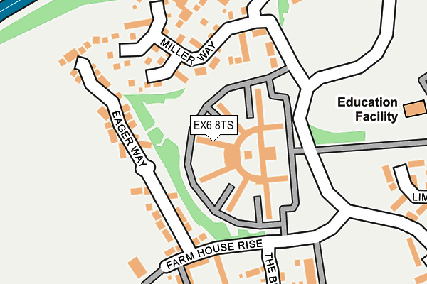 EX6 8TS map - OS OpenMap – Local (Ordnance Survey)