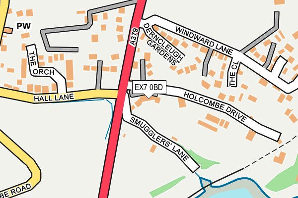 EX7 0BD map - OS OpenMap – Local (Ordnance Survey)