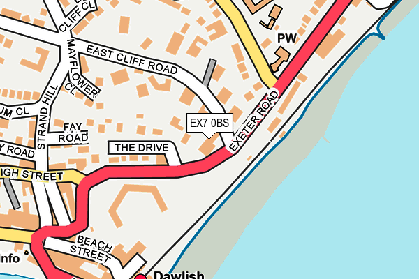 EX7 0BS map - OS OpenMap – Local (Ordnance Survey)