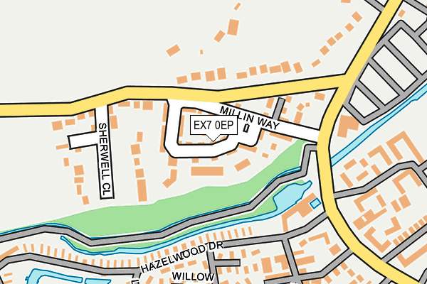EX7 0EP map - OS OpenMap – Local (Ordnance Survey)