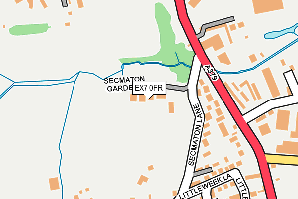 EX7 0FR map - OS OpenMap – Local (Ordnance Survey)
