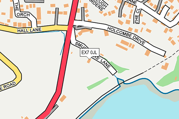 EX7 0JL map - OS OpenMap – Local (Ordnance Survey)