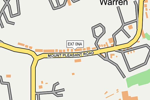 EX7 0NA map - OS OpenMap – Local (Ordnance Survey)