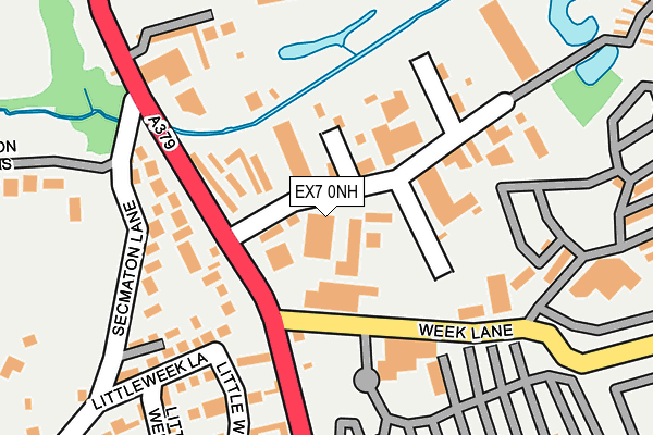 EX7 0NH map - OS OpenMap – Local (Ordnance Survey)